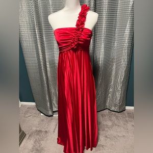 Red gown